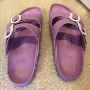 Birkenstock Women's Arizona Essentials EVA Sandals Size 38 / 8 Lavender Purple